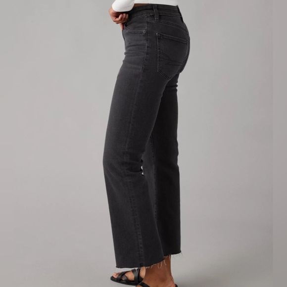 AE Next Level High-Waisted Kick Bootcut Crop Jean - Picture 11 of 11